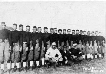 OAC football 1918 with coach Hargiss