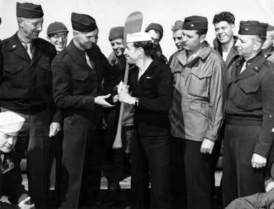 Bill Hargiss at Camp Patrick Henry in 1945