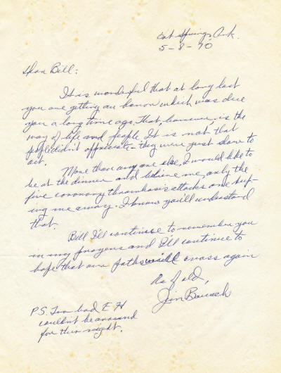 Jim Bausch Letter