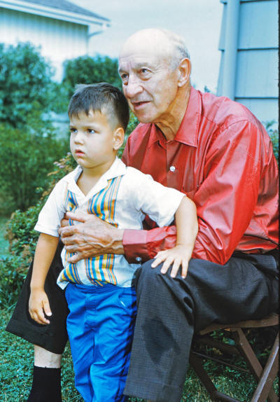 Bill Hargiss with grandson Marc Woodson 1962