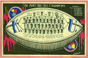 KU 1930 Conference Football champs - Program
