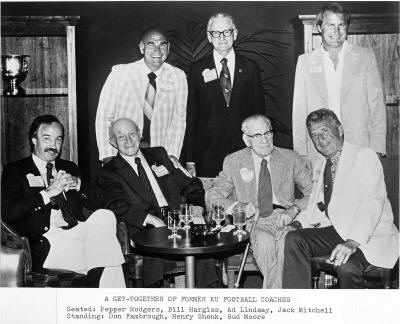 KU Football Reunion  in 1973: coaches