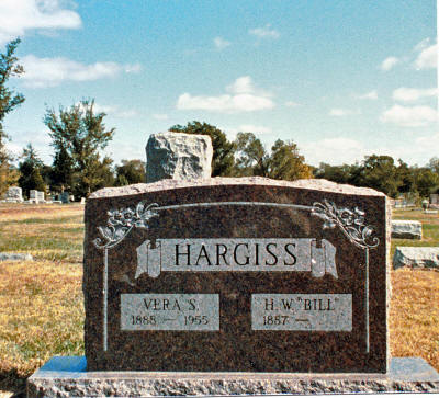 Gravestone for H. W. Bill Hargiss
