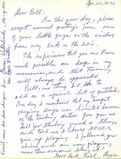 Ozzie Kristen Letter