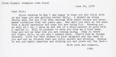 John Kuck Letter