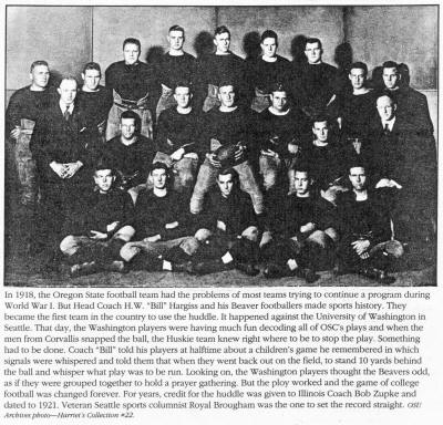 1918 Football Team at OSU
