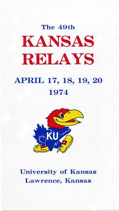 1974 Kansas Relays program page 1