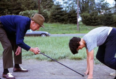 Hargiss coaches grandson ca. 1972